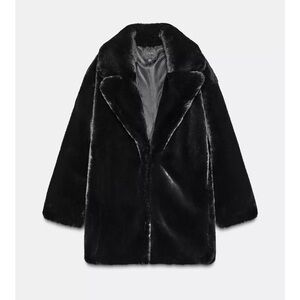 Zara Black Teddy Jacket